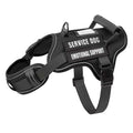 Harnais anti-traction tactique en polyester respirant pour chien, ajustable, sécurité optimale et design camouflage.